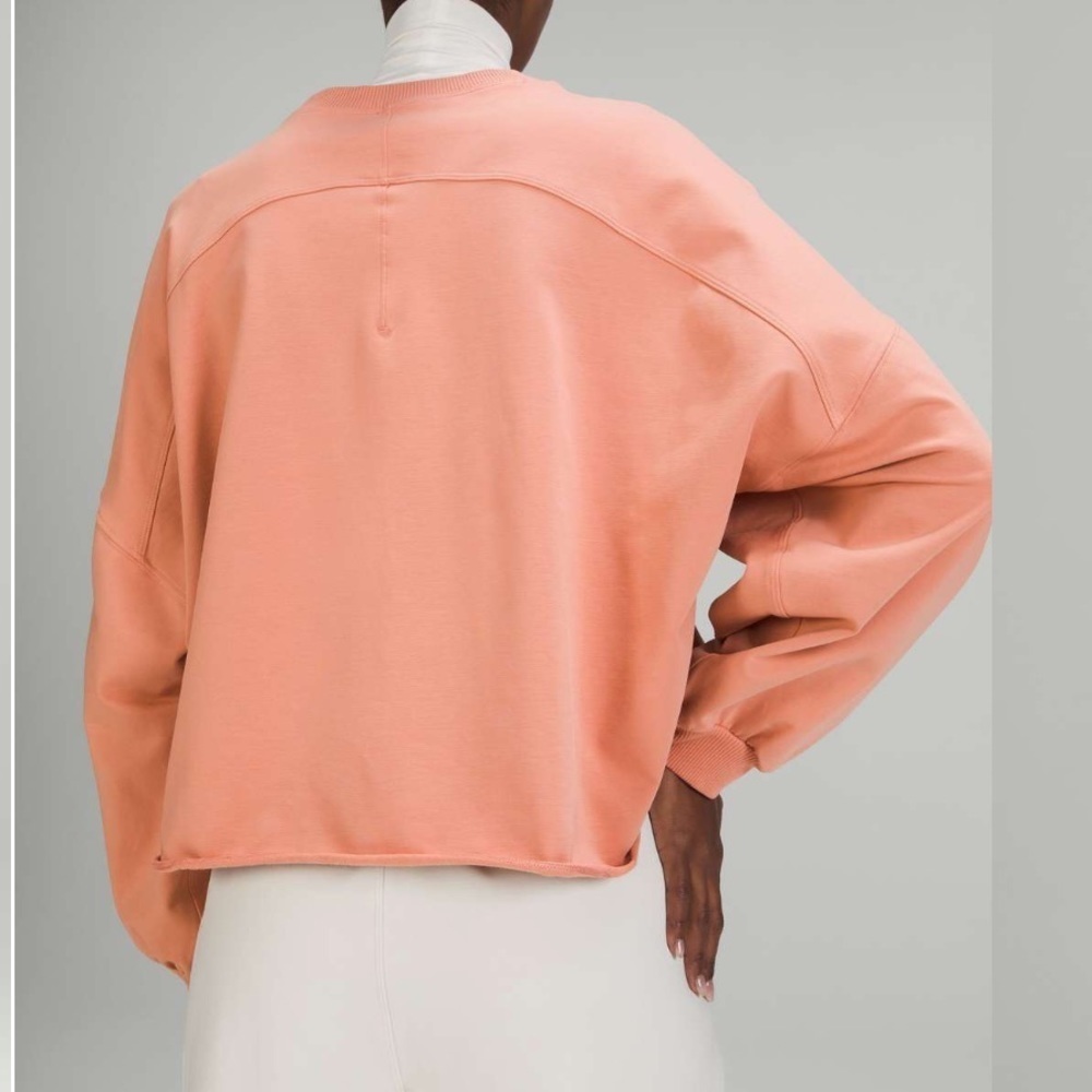 Lululemon LA Oversized Boxy Crew Pink Savannah size 10 - Picture 2 of 8